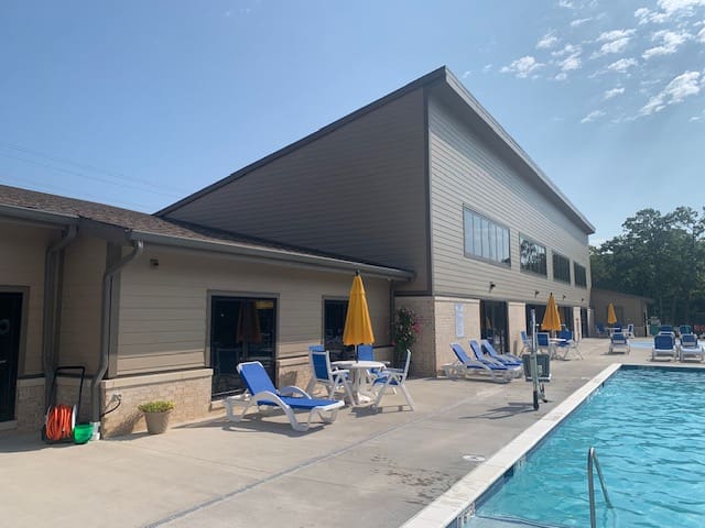 Village of Four Seasons aquatic center siding view 2